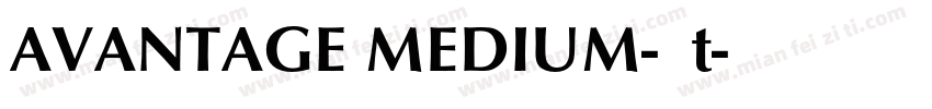AVANTAGE MEDIUM-粗体t字体转换